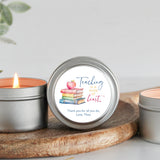 Bulk Teacher Gift / Teaching is a work of heart / Set of 10 Candle Favors / Personalized Teacher Appreciation / Pre School / Kindergarten