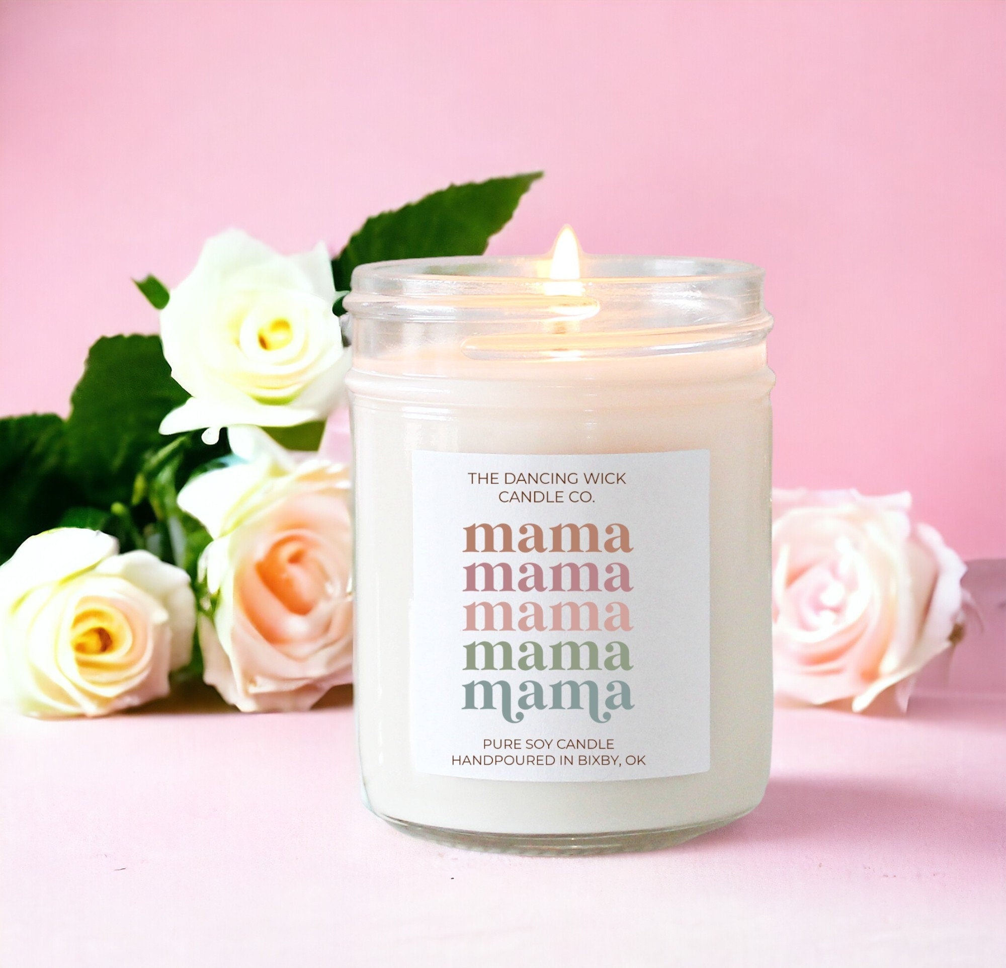 Mama Soy Candle / New Mom Gift / Pregnant Mom Gift / First Mother's Day / Wife Gifts / Pregnancy Announcement / Gift for Her / daughter