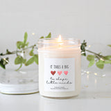 It takes a big heart to shape little minds Gift Candle / Pure Soy Candle / Teacher Appreciation / Kindergarten / Preschool End of year gift