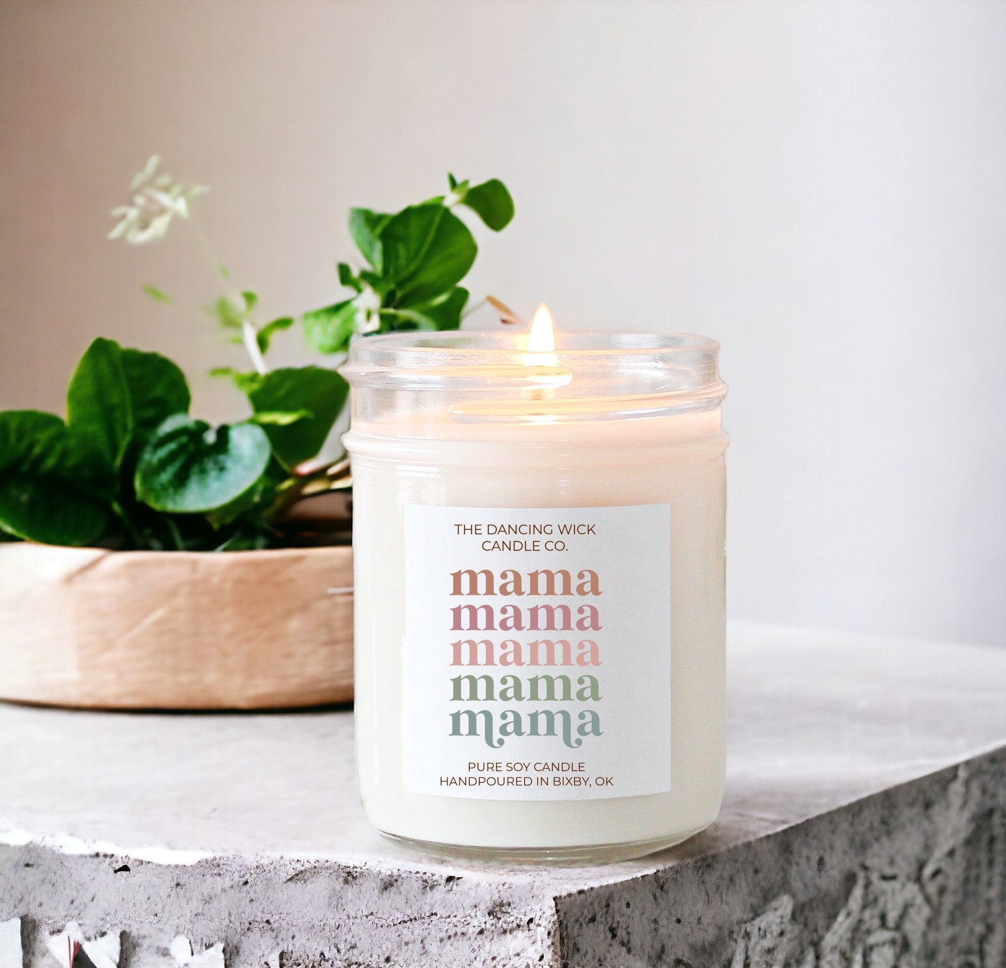 Mama Soy Candle / New Mom Gift / Pregnant Mom Gift / First Mother's Day / Wife Gifts / Pregnancy Announcement / Gift for Her / daughter