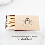 Bulk Logo Match Boxes / Custom Brand Design / Personalized Matches / Custom Promotional Great Business Branding / Double Label Style