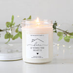 Home is Where the Heart Is Personalized Candle / New Home Gift / Housewarming candle / Realtor Gift / New Apartment / New Homeowner