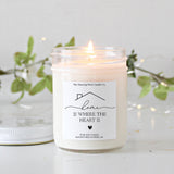 Home is Where the Heart Is Personalized Candle / New Home Gift / Housewarming candle / Realtor Gift / New Apartment / New Homeowner