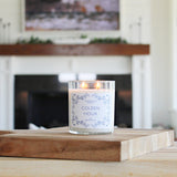 Scented Soy Candle in Blue Toile Tumbler Jar / Hand-Poured / Dual Wick / Cottage Decor / French Country / Strong Burning / Coastal