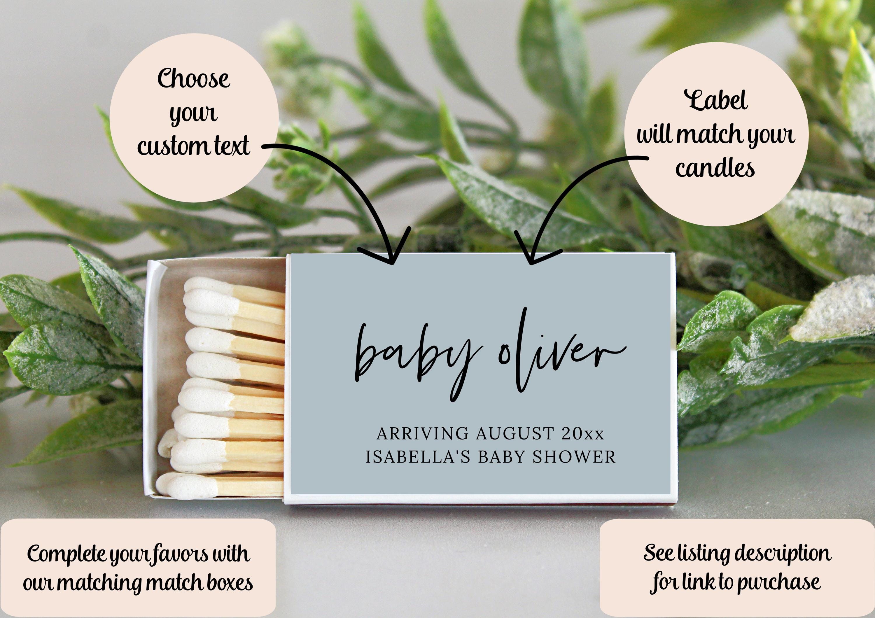 Baby Shower Favors for Guests Bulk / Party Favors / Baby Boy Shower Favors / Baby Girl Shower Favors / Set of 10 Gold Tins / Unique Favors