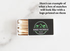 Bulk Logo Match Boxes / Custom Brand Design / Personalized Matches / Custom Promotional Great Business Branding /