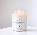 Home is Where the Heart Is Personalized Candle / New Home Gift / Housewarming candle / Realtor Gift / New Apartment / New Homeowner