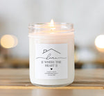 Home is Where the Heart Is Personalized Candle / New Home Gift / Housewarming candle / Realtor Gift / New Apartment / New Homeowner