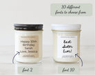 Create Your Own Custom Candle / Friend Gift / Birthday Gift / Co-worker Gift / Personalized Gifts / Funny / Custom Text / Blank Label