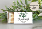 Personalized Matches / Set of 10 / Wedding Favors / The Perfect Match / Reception Favors / Bridal Shower / Engagement Party Favors Floral