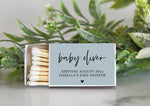 BULK Baby Shower Matches / SET OF 10 / Custom Matches / Baby Shower Favors / Personalized Shower Favors / Custom Party Favors / Unique Favor