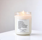 Literally Could Not Have Done It Without You / Personalized Thank you Candle / Gift for Friend, Co-worker, Nanny, Childcare, Mentor