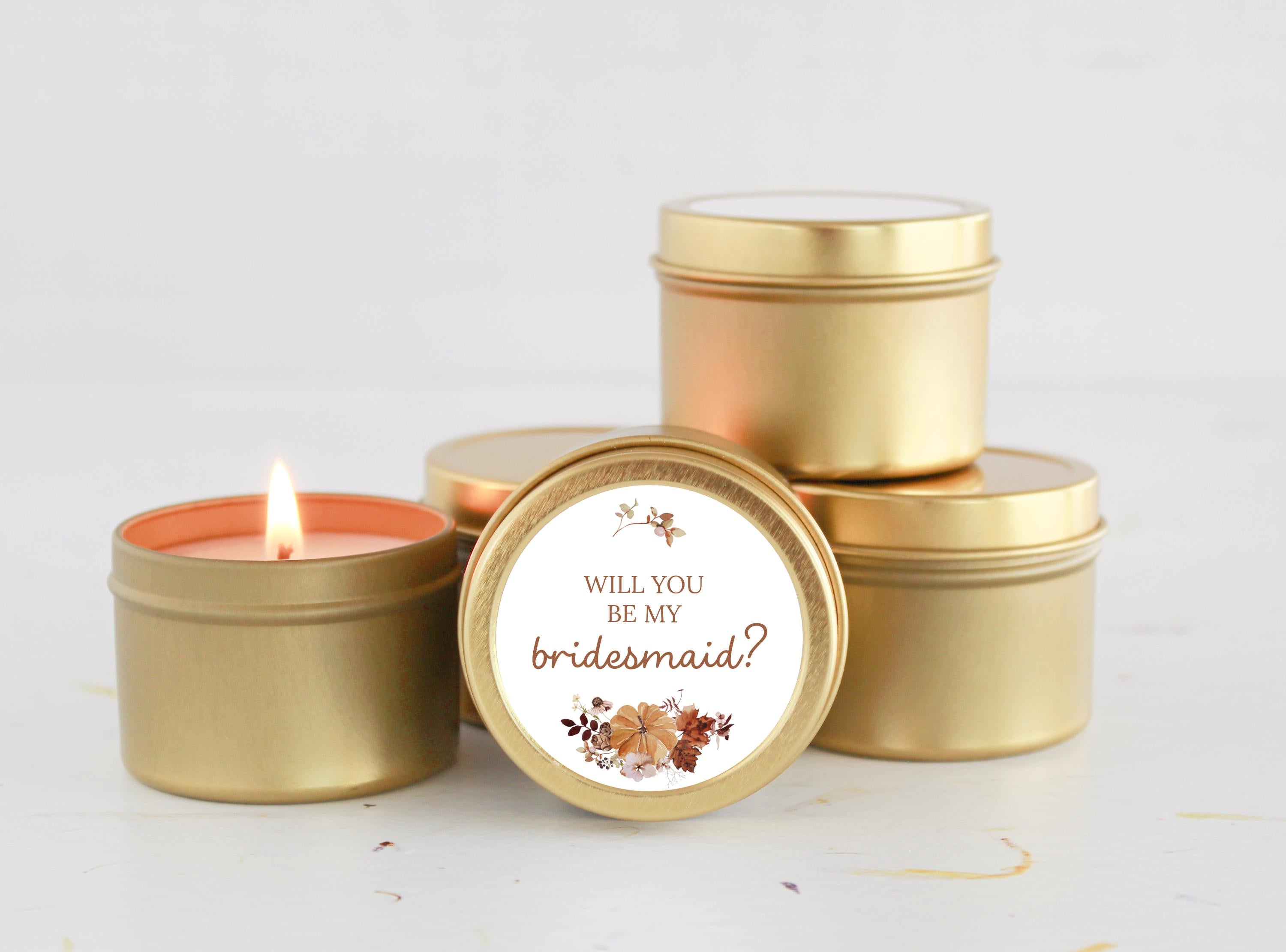 Fall Bridesmaid Proposal Gift / I can't say I do without you / Soy Candle / Maid of Honor/ Matron of Honor / Bulk Bridal Party Gift Autumn