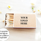 Bulk Logo Match Boxes / Custom Brand Design / Personalized Matches / Custom Promotional Great Business Branding / Double Label Style