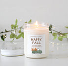 Happy Fall Soy Candle / Autumn Decor / Cute Fall Decor / Thanksgiving / Hostess Gift / Scented Candle / Pumpkin Spice / Rustic Truck