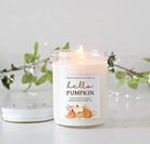 Hello Pumpkin Fall Candle / Autumn Decor / Friendsgiving / Thanksgiving / Hostess Gift / Scented Soy Candle / Pumpkin Spice / Cinnamon