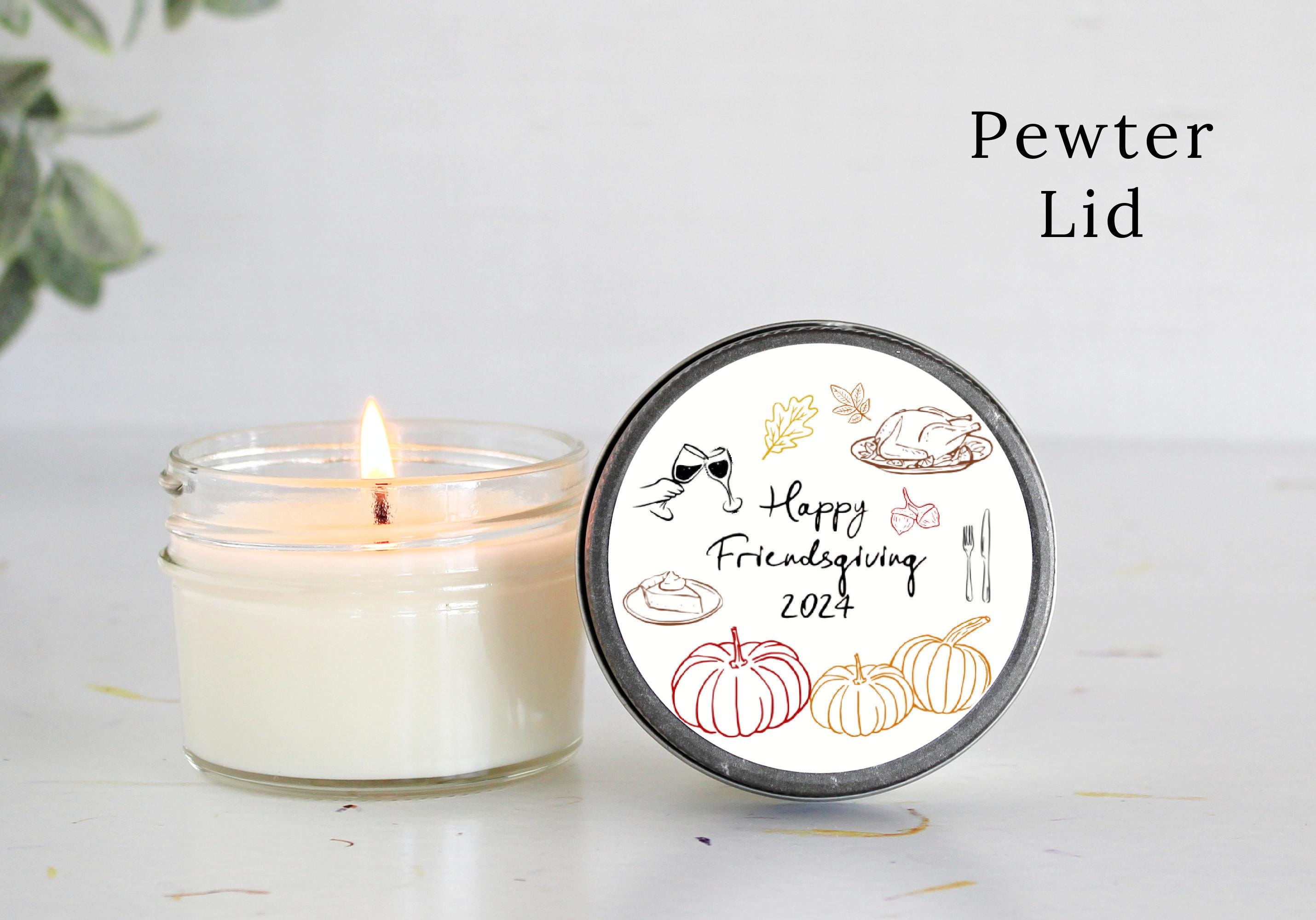 Friendsgiving Candle Favor / So very Thankful for you / Thanksgiving Table / Fall Candle / Hostess Gift / 4 oz. Candle Favors