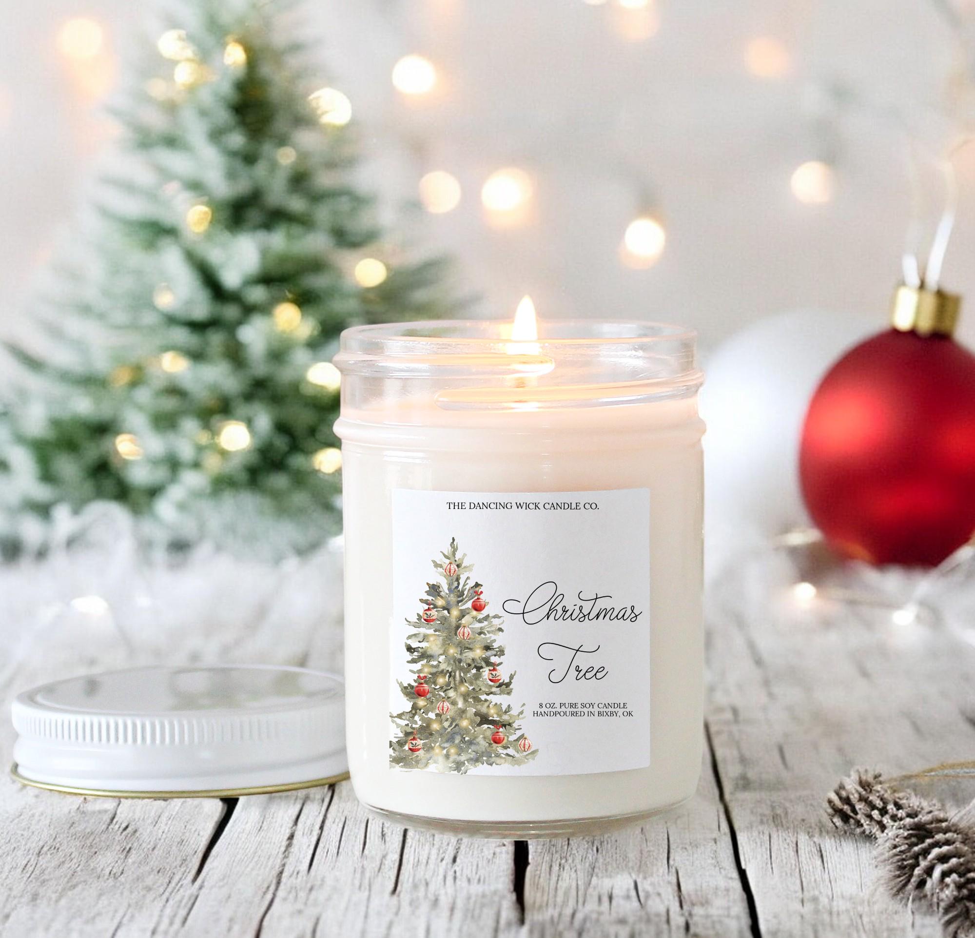 Christmas tree scented candle discount