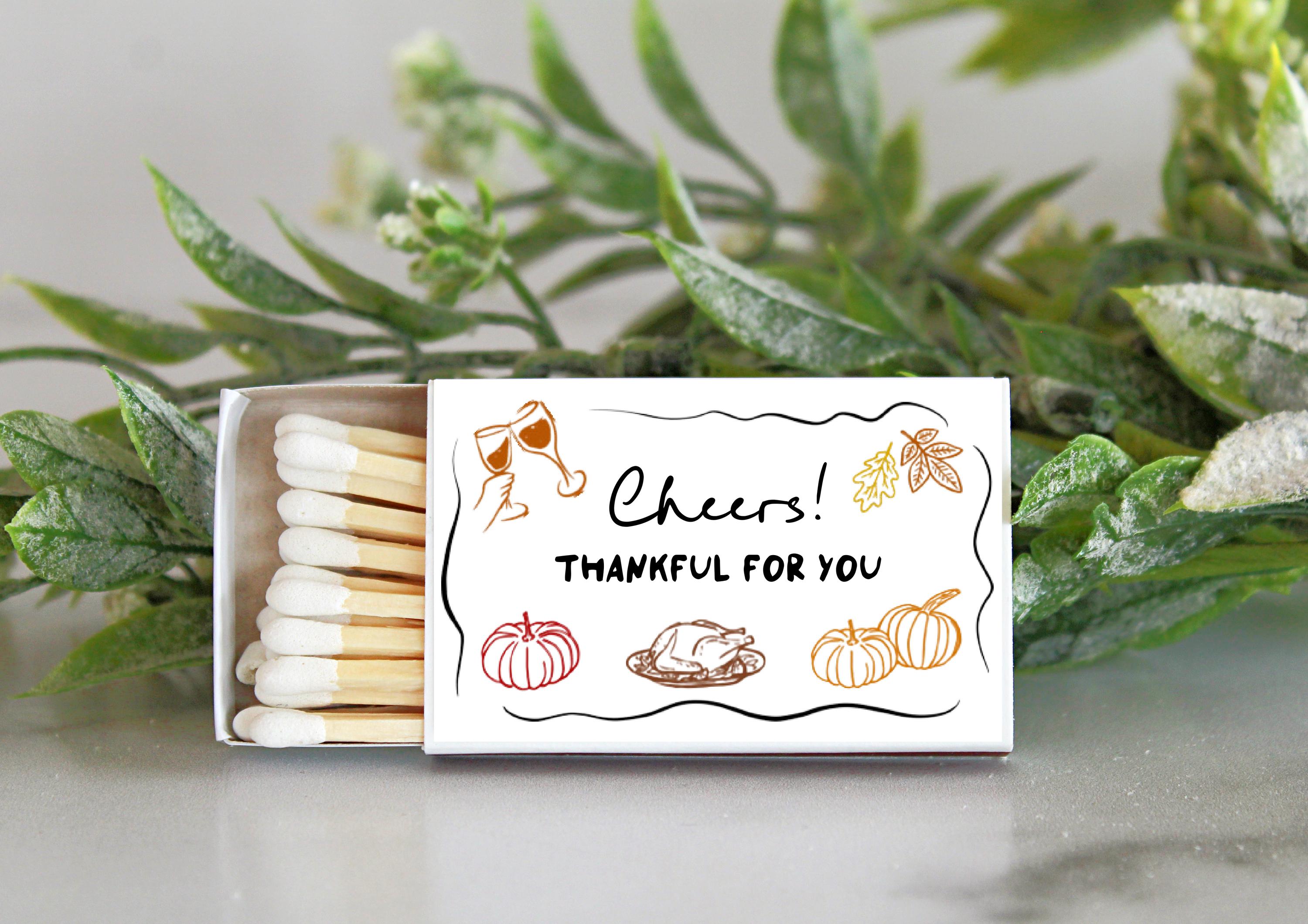 Happy Friendsgiving Soy Candle / Autumn Decor / Cute Fall Decor / Thanksgiving / Hostess Gift / Scented Candle / Pumpkin Spice / Hand Drawn