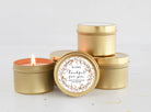 Thanksgiving Favor / Set of 10 Candle Tins / Bulk For Guests / So Very Thankful for you / Happy Friendsgiving / Fall Party Favors