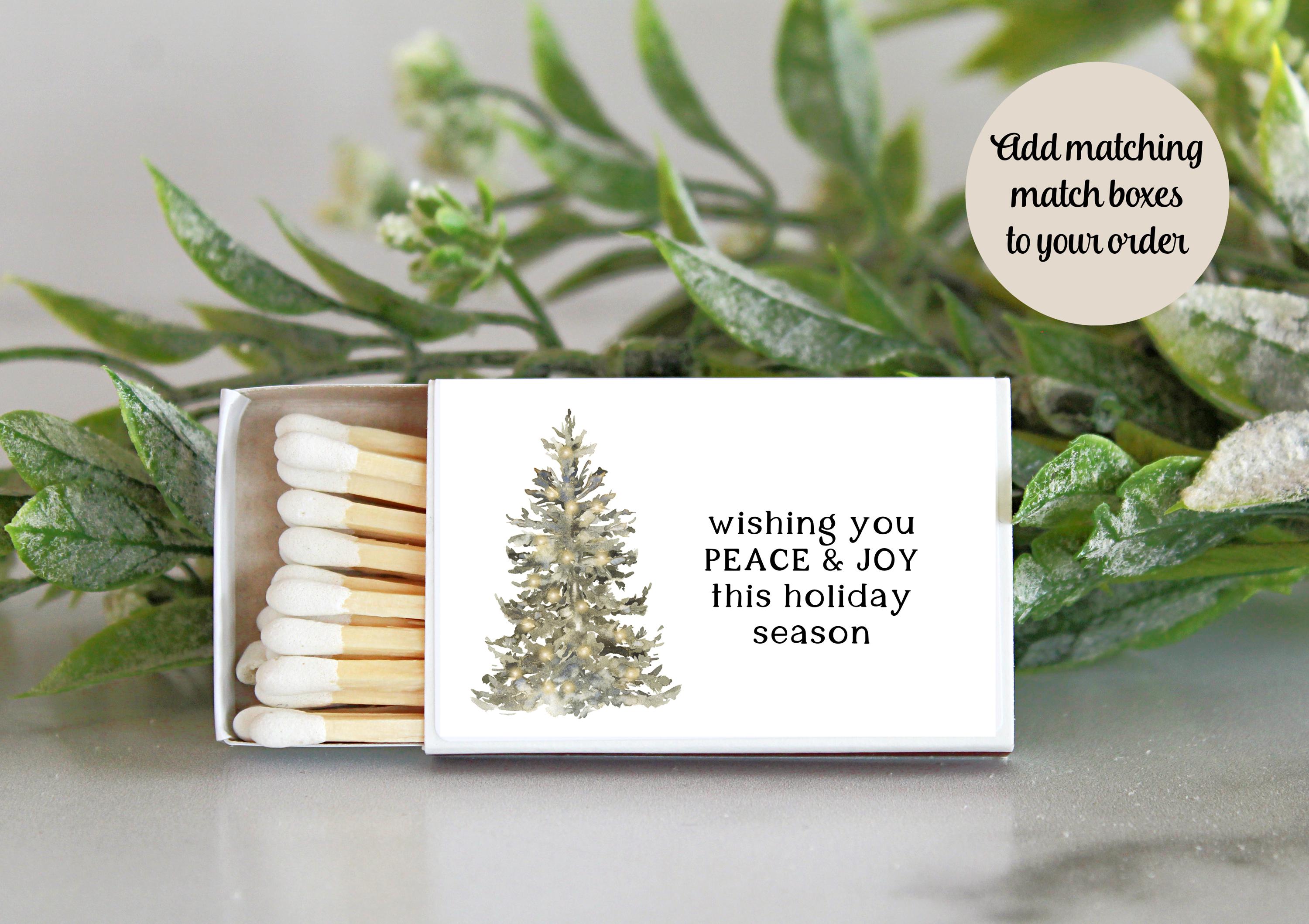 Christmas Candle Favors / Bulk Set of 10 / Custom Holiday Gifts / Corporate Gift / Personalized Merry Christmas Candle Tins / For Neighbors