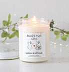 Personalized Boo Candle – Halloween Gift for Boyfriend, Girlfriend, or Best Friend, Fall Candle, Cute Ghost Design, Spooky Fall Decor