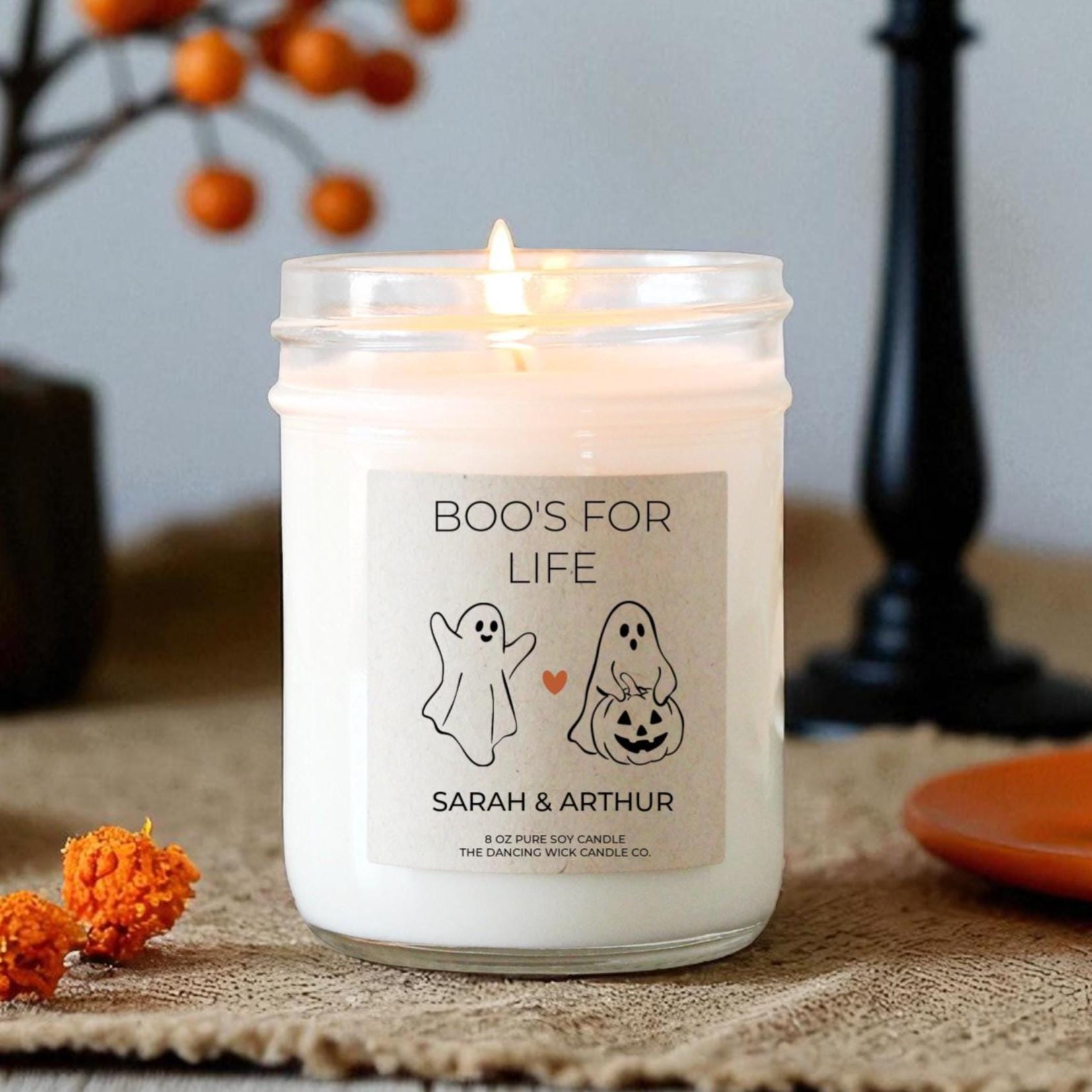 Personalized Boo Life Candle