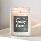 Spooky Season Soy Candle – Halloween Decor - Boo Basket Gift for Her - Bat and Spiderweb Fall scented candles Halloween lover gift for him