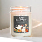 Happy Halloween Candle – Fall Decor, Halloween Gift, Spooky Season Candle, Autumn Scented Soy Candle, Cute Ghost and Pumpkin Design