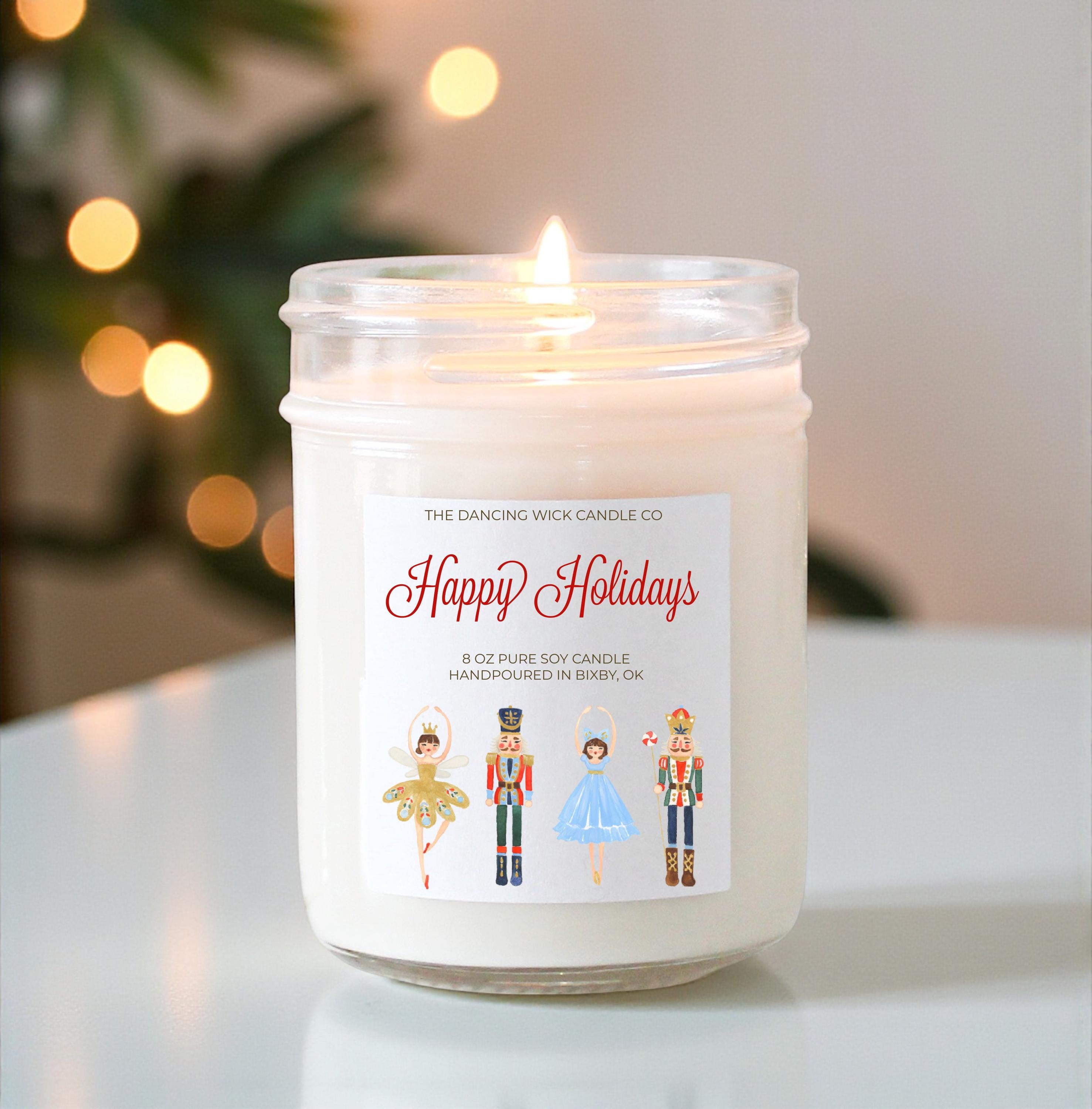 Nutcracker Christmas Candle