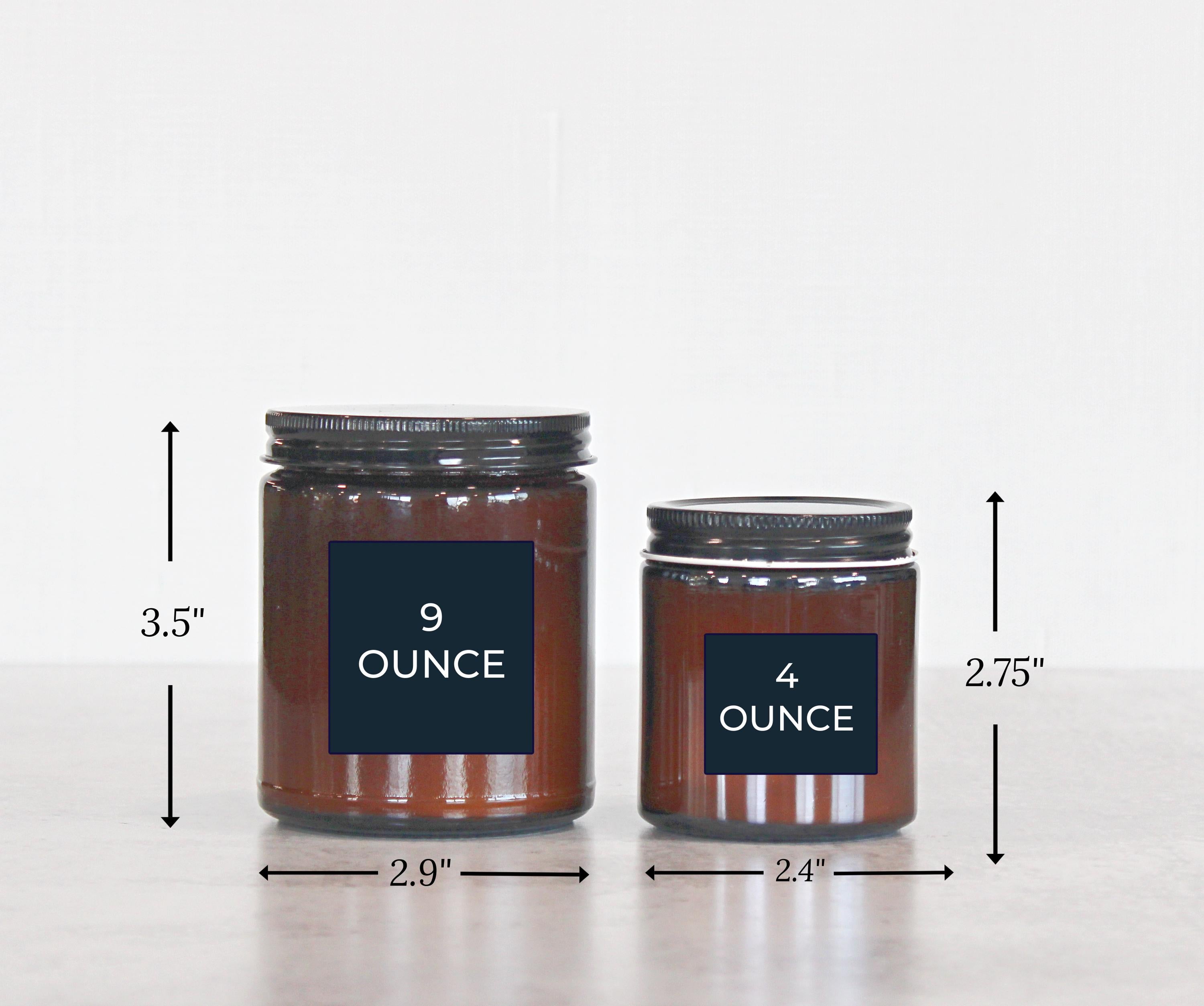 Personalized Christmas Candle – Amber Jar Warm Wishes Candle – Custom Holiday Home Décor