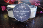 Personalized 4oz Thanksgiving Favor Candle/ Thanksgiving Table Decor/ Holiday Candle/ Thanksgiving Decoration/ Soy Candle/ Chalkboard