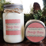 Christmas Candle//Holiday Candle//Candy Cane Pure Soy Candle//Holiday Gift//Candle Gift Set//Christmas Spa Gift Set/Holiday Gift Set