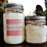 Christmas Candle//Holiday Candle//Candy Cane Pure Soy Candle//Holiday Gift//Candle Gift Set//Christmas Spa Gift Set/Holiday Gift Set