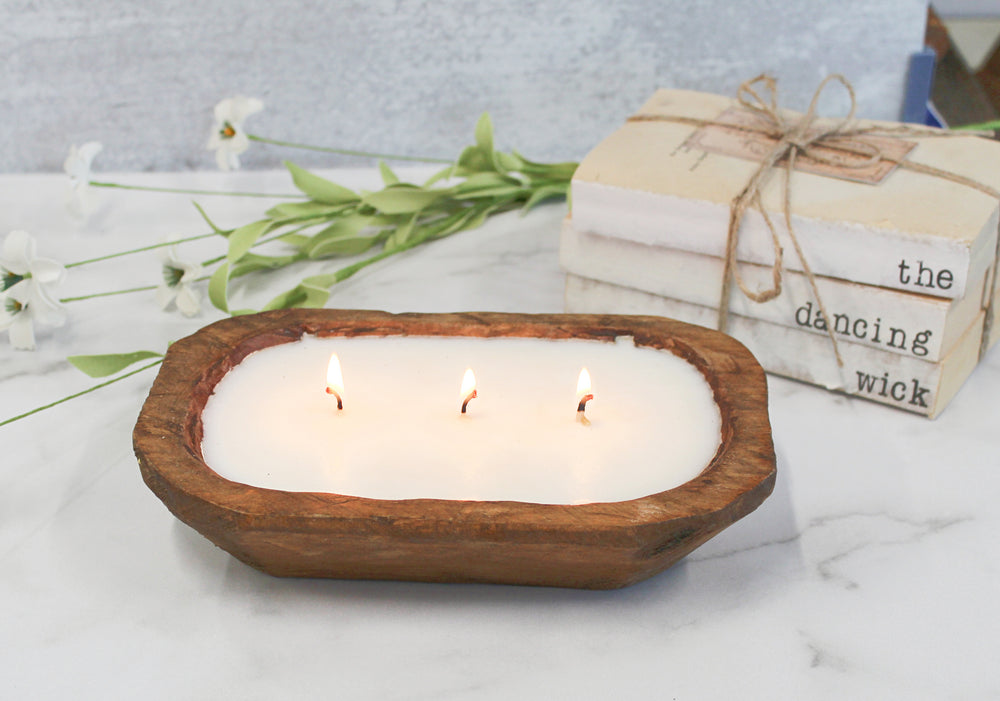 3 Wick Bread Bowl Soy Candle