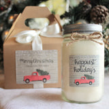 Red Truck Christmas Gift / 8 oz
