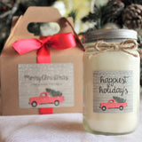 Red Truck Christmas Gift / 8 oz