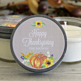 Thanksgiving Happy Thanksgiving Favors / Set of 6 - 4 oz