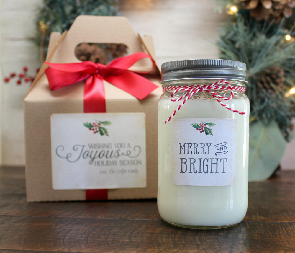 Merry & Bright Christmas Candle