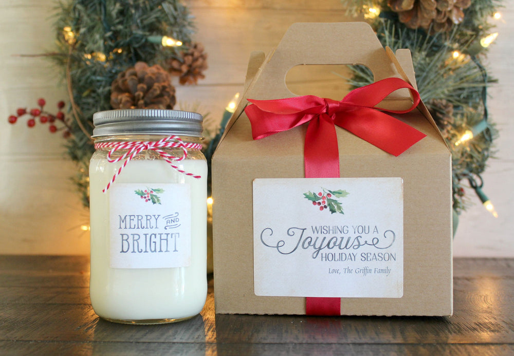 Merry & Bright Christmas Candle