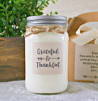 Grateful & Thankful Gift Candle / Thank you Gift / Appreciation Gift / 16 oz. Pure Soy Candle / Unique Gift Idea / Ship a Gift /Personalized