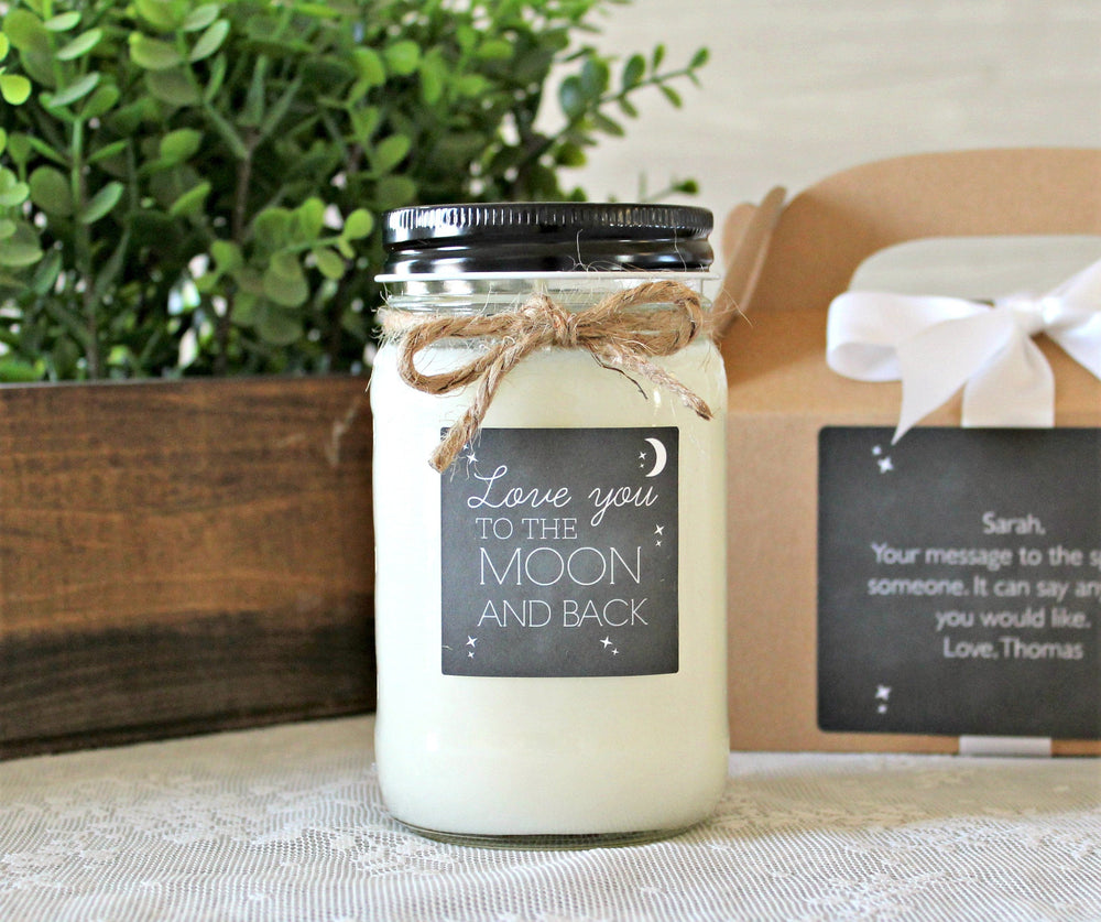 Love you to the Moon and Back Candle