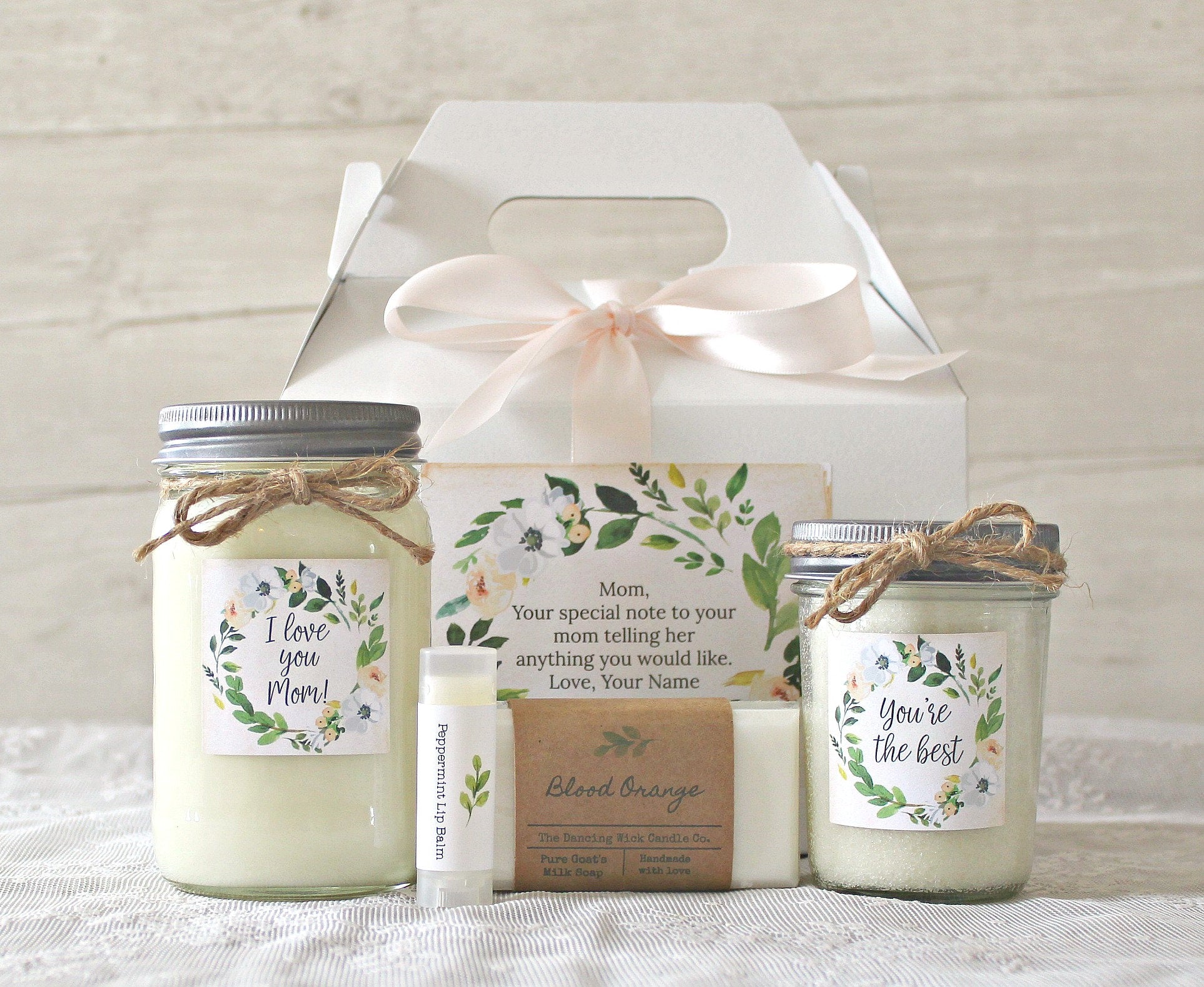 Love You Mom I Gift For Mom Candle