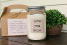 Love you more / Valentines Day Gift  / Pure Soy Candle / Anniversary gift / Gift for Her / Gift for Him /Gift for Wife / Gift for Boyfriend