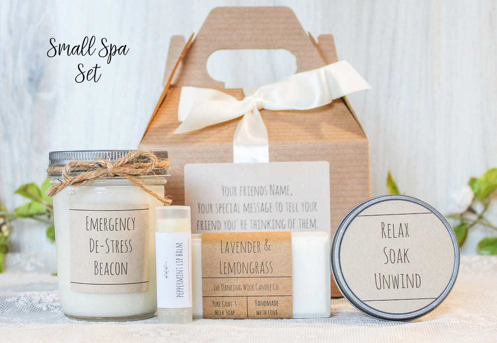 Stress relief Care Package / Relaxation self care gift box for friend, / Thinking of you gift /  Spa Gift Set / Sending Some sunshine