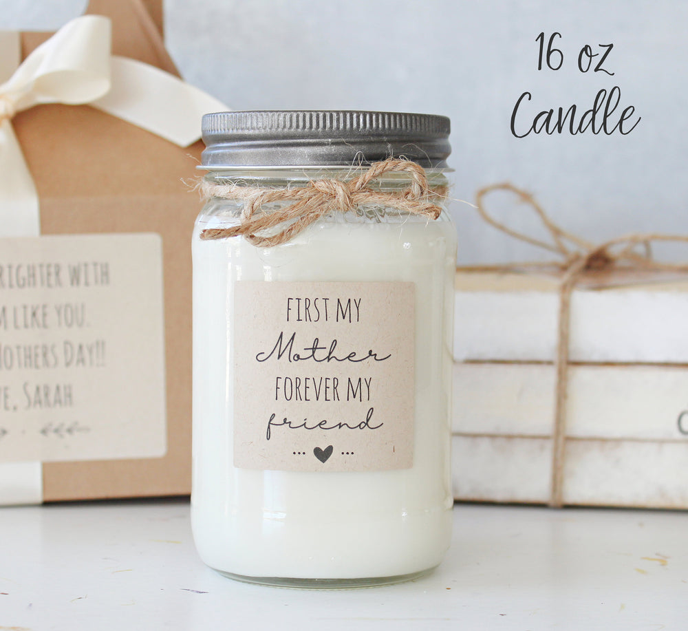 First my Mother Forever My Friend  / Mother's Day gift / Mothers day gift from daughter /  Candle Gift  / Personalized Gifts For Mom /