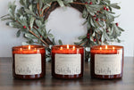 3 Wick Christmas Candle / Pure Soy / Strong Scented / Holiday Decor / Hand Poured / Christmas Gifts /