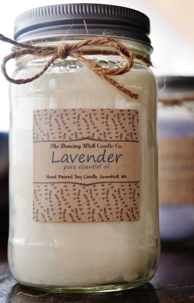 Lavender Pure Essential Oil Soy Candle