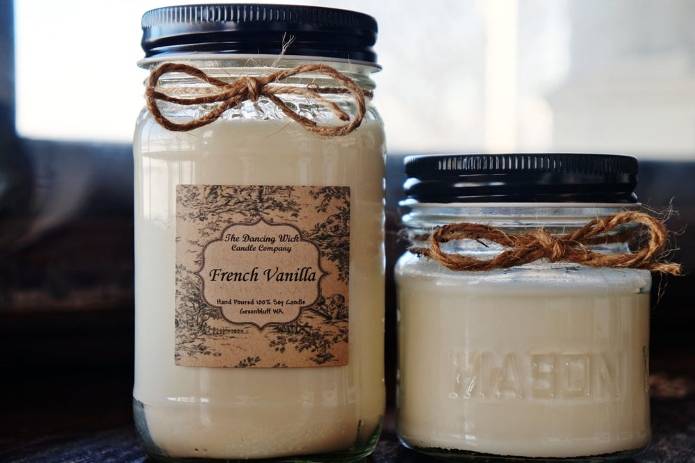 Soy Candle//half-pint// 8oz// 16 Oz Mason Jar Candle//choose Your Scent//  Container Candle //hand Poured 