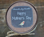 Mother's Day Gift Candle//Personalized Soy Candle//Large Pint//Personalized Mother's Day Gift//Choose Your Scent//Burlap Candle//Bird Gift